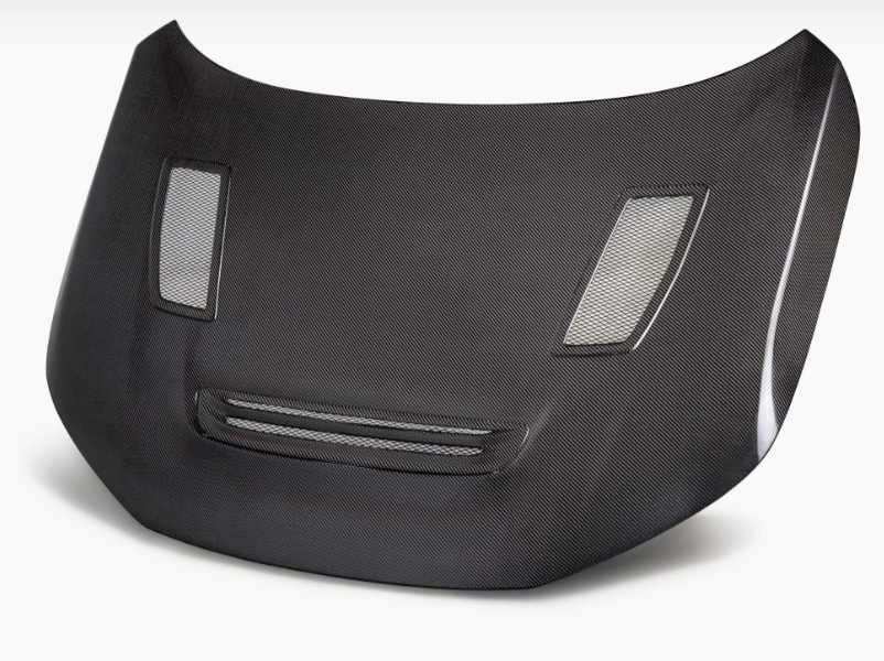GT-Style Double Sided Carbon Fiber Hood For 2023-2026 Honda Civic Type R