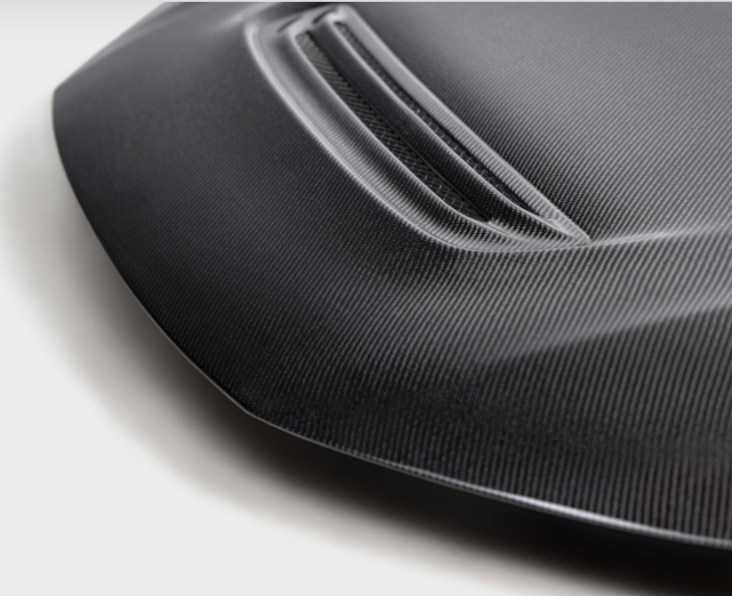 GT-Style Double Sided Carbon Fiber Hood For 2023-2026 Honda Civic Type R