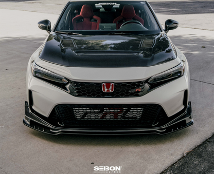 GT-Style Double Sided Carbon Fiber Hood For 2023-2026 Honda Civic Type R