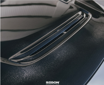 GT-Style Double Sided Carbon Fiber Hood For 2023-2026 Honda Civic Type R