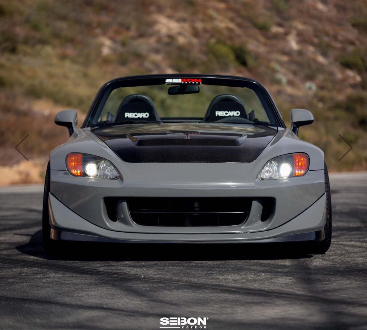 JS-Style Carbon Fiber hood for 2000-2009 Honda S2000