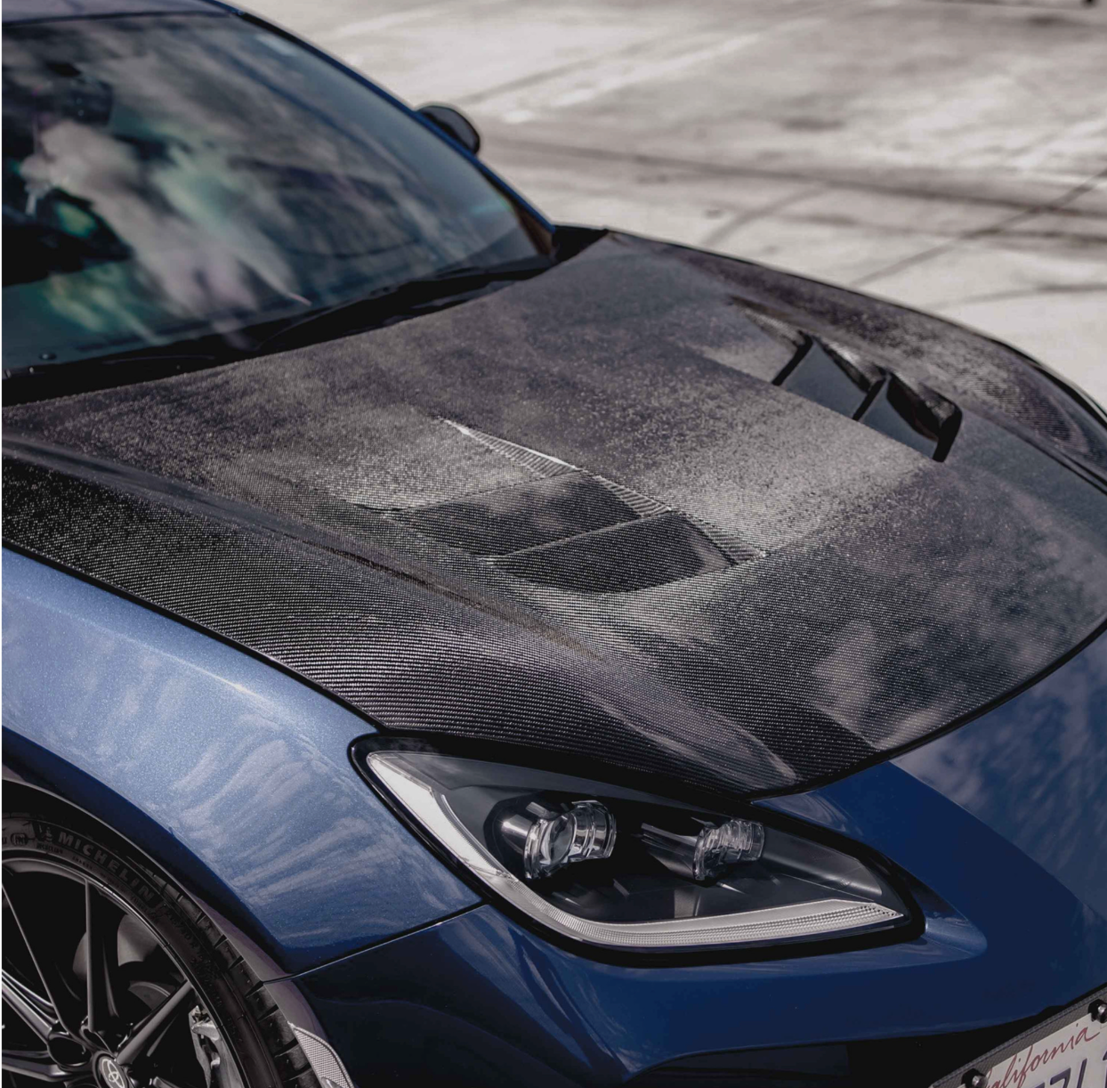 TS-Style Carbon Fiber hood for 2022-2026 Toyota GR86/ Subaru BRZ