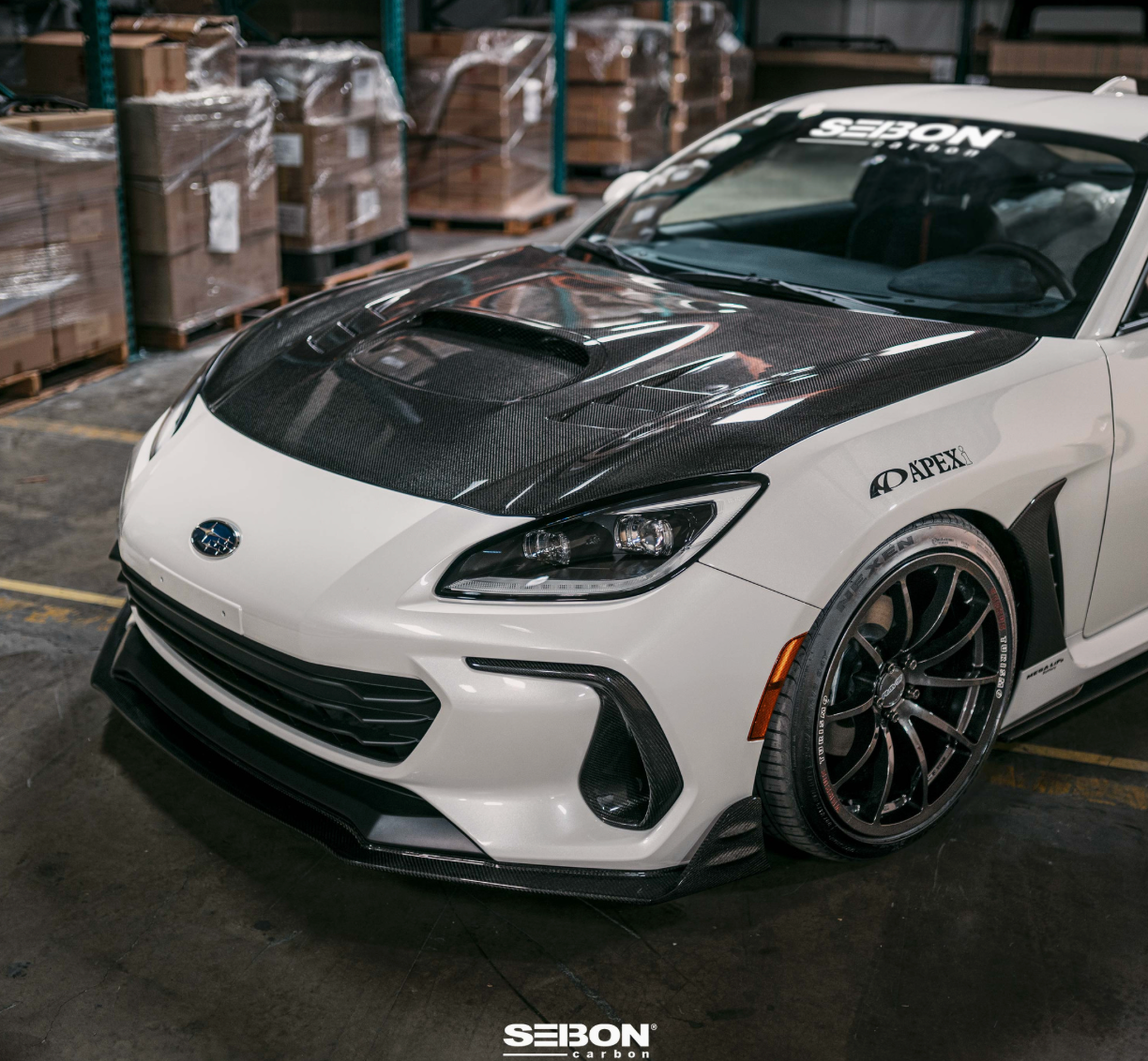 Carbon fiber front bumper duct for 2022-2026 Subaru BRZ