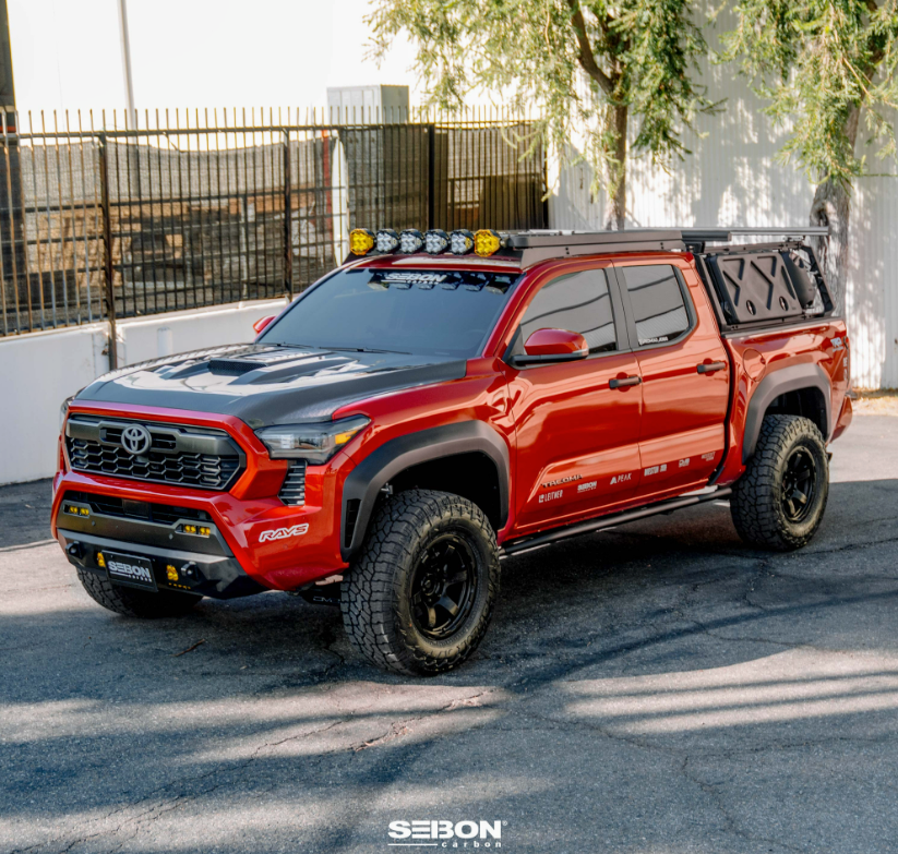 TS-Style Carbon Fiber hood for 2024-2026 Toyota Tacoma / 2025-2026 Toyota 4Runner