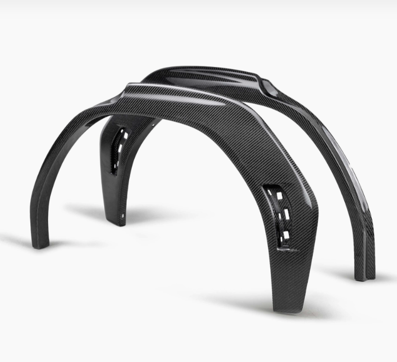 Carbon fiber rear fender trim for 2022-2026 Subaru WRX