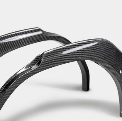 Carbon fiber rear fender trim for 2022-2026 Subaru WRX