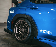 Carbon fiber rear door trim for 2022-2026 Subaru WRX
