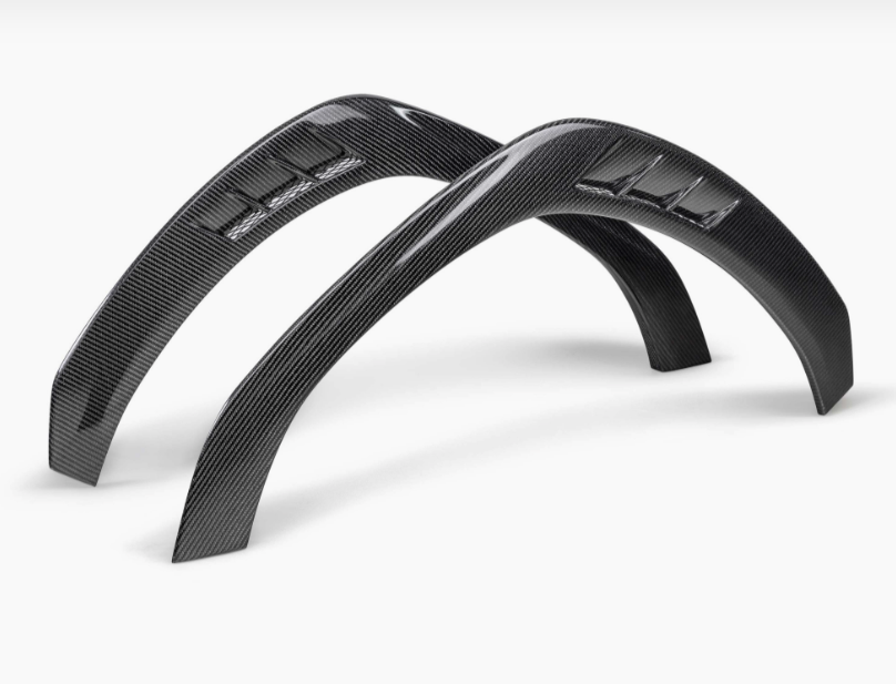 Carbon fiber front fender trim for 2022-2026 Subaru WRX