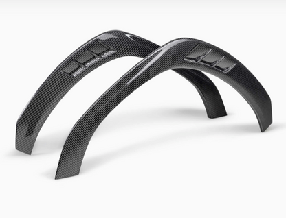 Carbon fiber front fender trim for 2022-2026 Subaru WRX