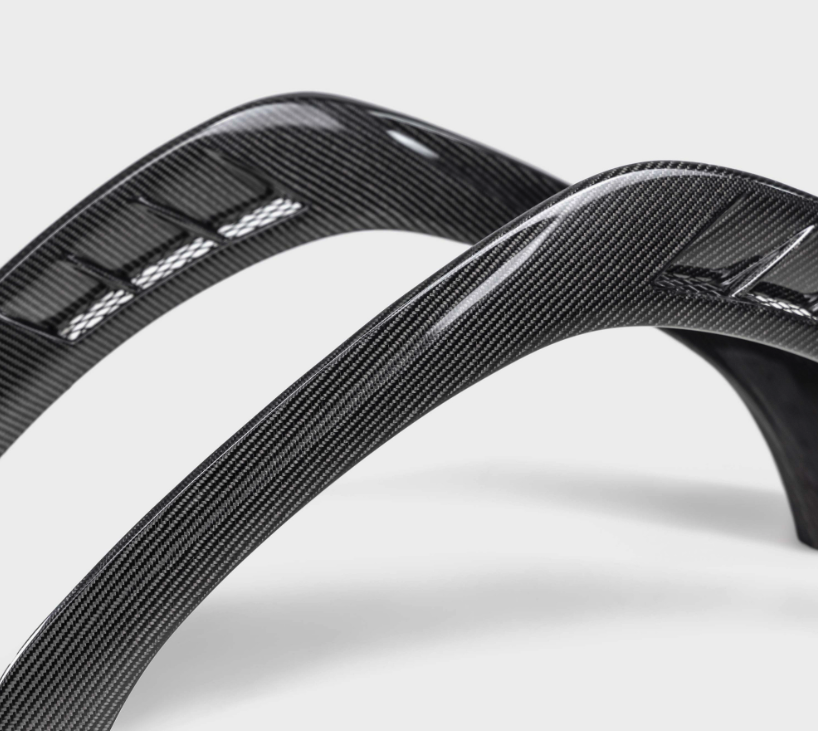 Carbon fiber front fender trim for 2022-2026 Subaru WRX