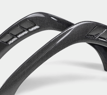 Carbon fiber front fender trim for 2022-2026 Subaru WRX