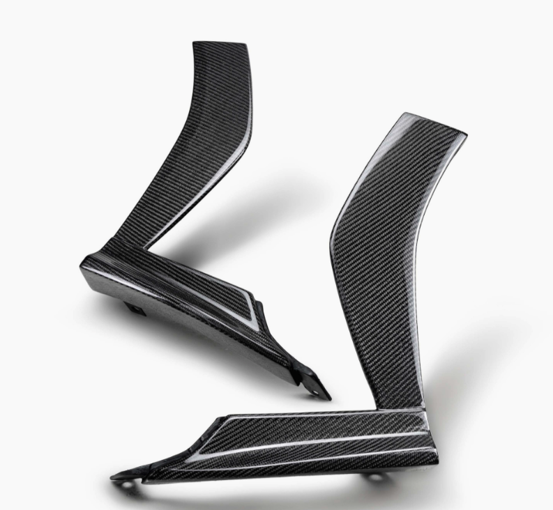 Carbon fiber front bumper trim for 2022-2026 Subaru WRX
