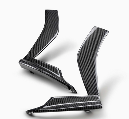 Carbon fiber front bumper trim for 2022-2026 Subaru WRX