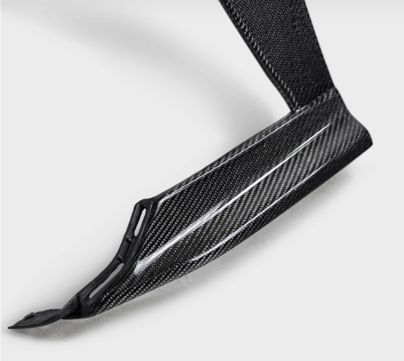 Carbon fiber front bumper trim for 2022-2026 Subaru WRX
