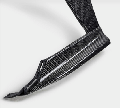 Carbon fiber front bumper trim for 2022-2026 Subaru WRX