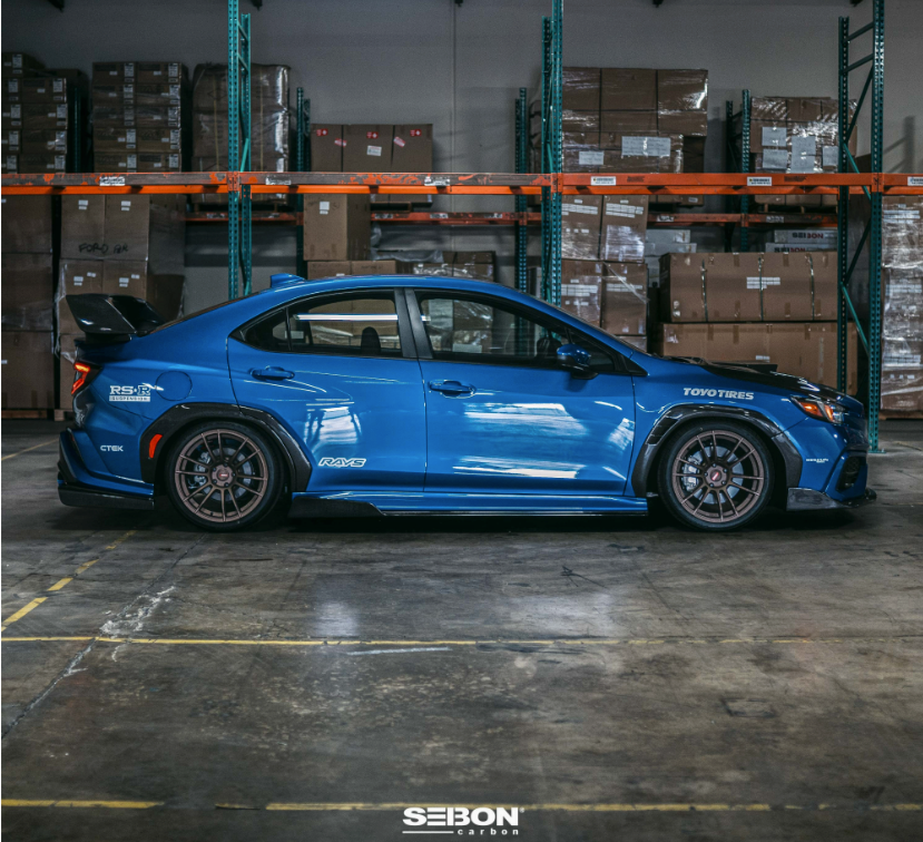 MB-Style Carbon Fiber side skirts for 2022-2026 Subaru WRX