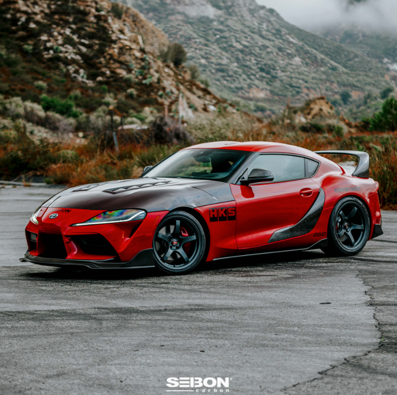 OEM-Style Carbon Fiber side skirts for 2020-2026 Toyota GR Supra