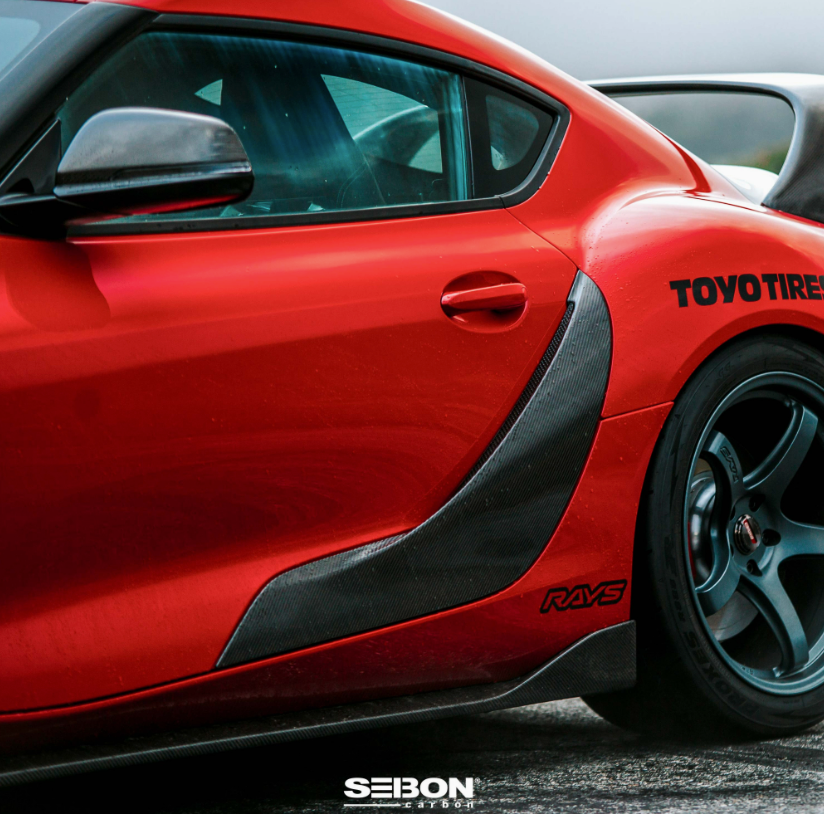 OEM-Style Carbon Fiber door garnish for 2020-2026 Toyota GR Supra