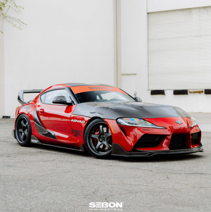 OEM-Style Carbon Fiber door garnish for 2020-2026 Toyota GR Supra