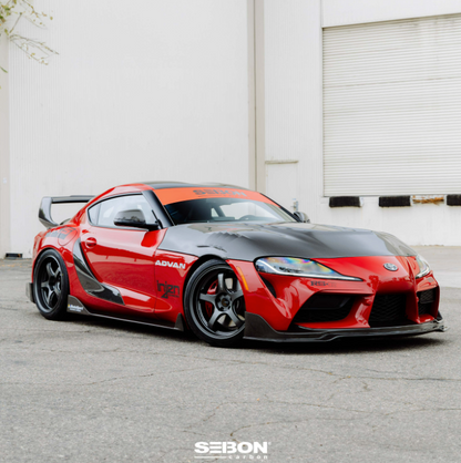 OEM-Style Carbon Fiber door garnish for 2020-2026 Toyota GR Supra