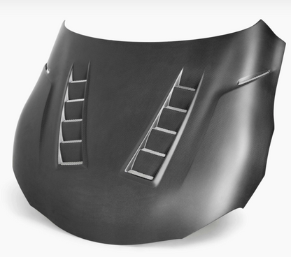 TS-style DRY Carbon Fiber hood for 2020-2026 Toyota GR Supra - Matte