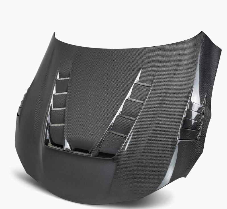 TV-style double sided carbon fiber hood for 2020-2026 Toyota GR Supra
