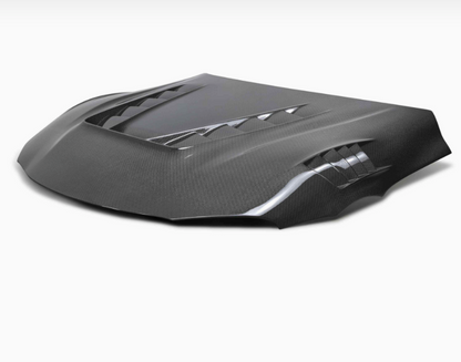 TV-style double sided carbon fiber hood for 2020-2026 Toyota GR Supra