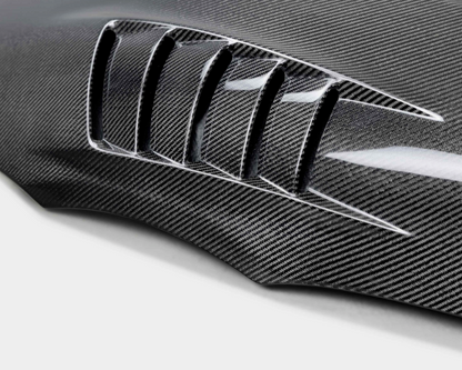 TV-style double sided carbon fiber hood for 2020-2026 Toyota GR Supra