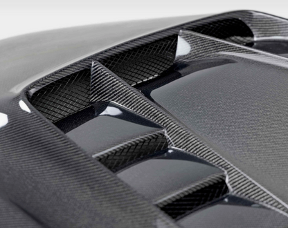 TV-style double sided carbon fiber hood for 2020-2026 Toyota GR Supra