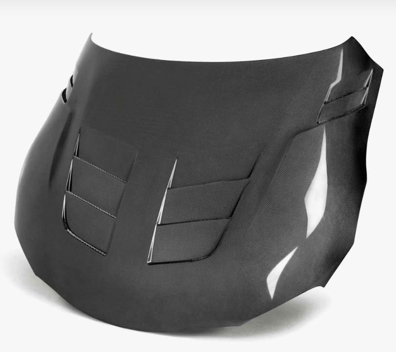 TSII-style double sided carbon fiber hood for 2020-2026 Toyota GR Supra