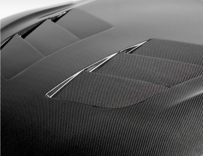 TSII-style double sided carbon fiber hood for 2020-2026 Toyota GR Supra