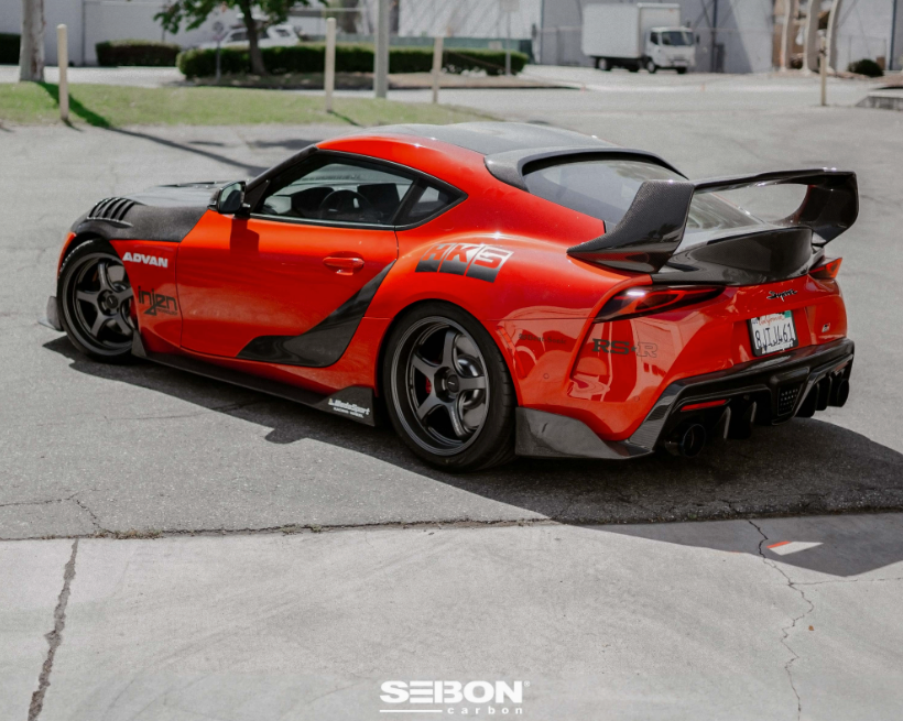 Carbon fiber rear roof spoiler for 2020-2026 Toyota GR Supra