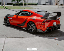 Carbon fiber rear roof spoiler for 2020-2026 Toyota GR Supra
