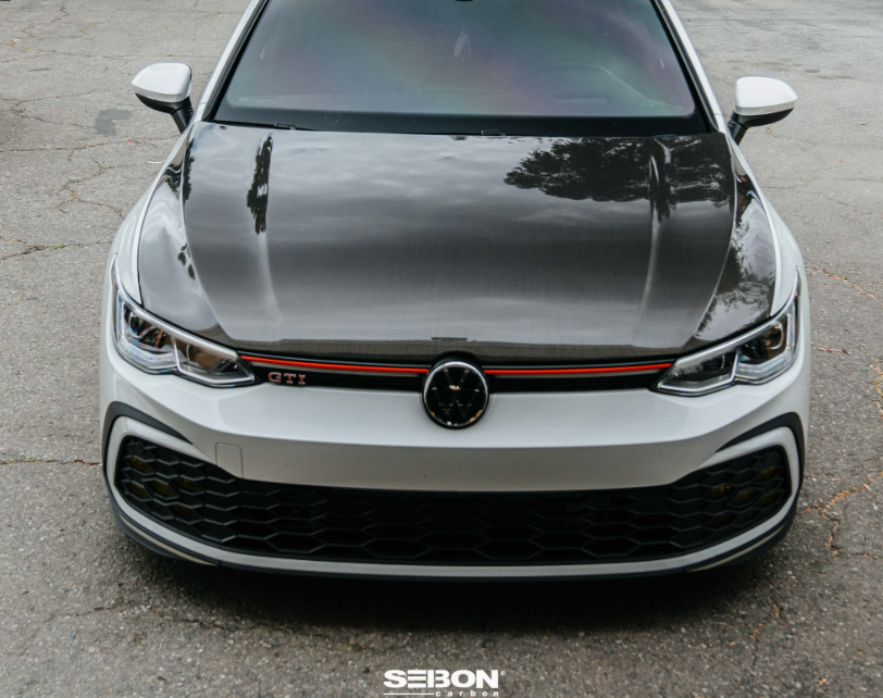 DV-Style Carbon Fiber hood for 2022-2026 Volkswagen Golf GTI / R