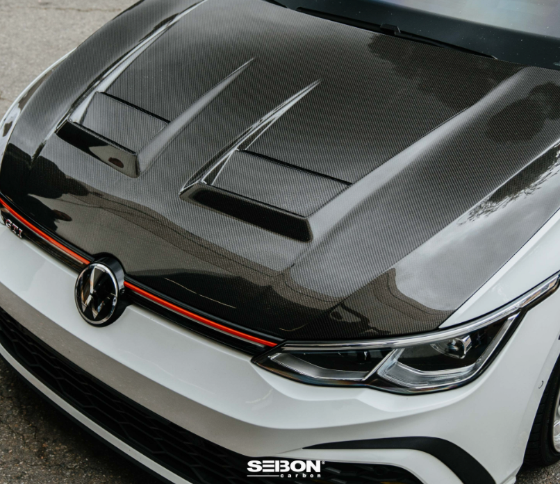 DV-Style Carbon Fiber hood for 2022-2026 Volkswagen Golf GTI / R