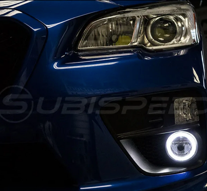 OLM LED Halo DRL Fog Light Housings - 2015 WRX 2015 STI 2013 FT86 2014 Forester