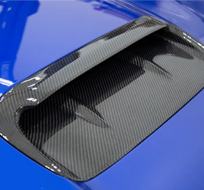 OLM A1 Aggressive Carbon Fiber Full Replacement Hood Scoop - 2015-2021 WRX / STI
