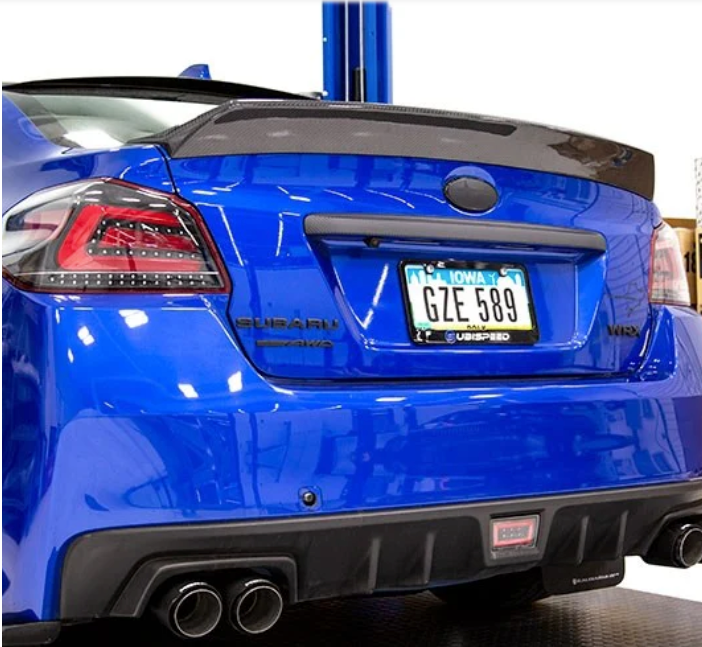 OLM Single Point Duckbill Trunk Spoiler (Carbon Fiber) - 15+ WRX / STI