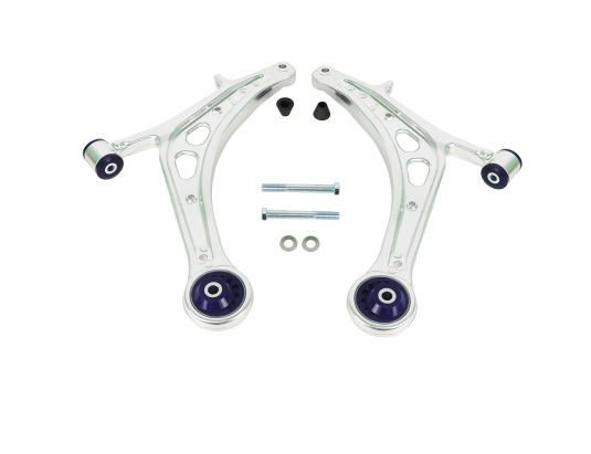 SuperPro 2008 Subaru Impreza WRX STI Front Lower Alloy Control Arm Kit (+Caster)