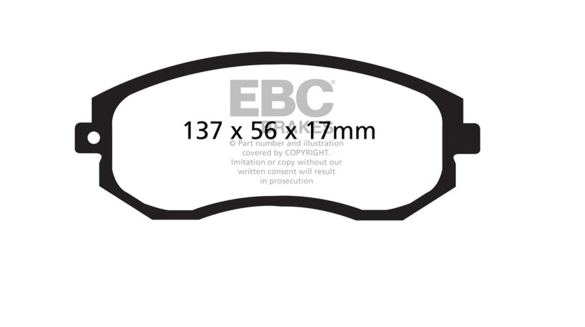EBC 12+ Scion FR-S 2 Yellowstuff Front Brake Pads