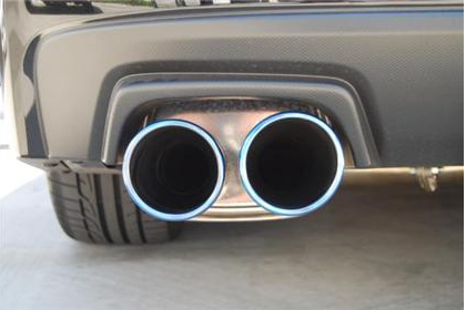 Invidia 15+ Subaru WRX/STI 4Dr Q300 Twin Outlet Rolled Titanium Burnt Quad Tip Cat-Back Exhaust