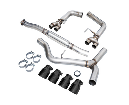 AWE Tuning Subaru WRX/STI VA/GV Sedan Track Edition Exhaust - Diamond Black Tips (102mm)
