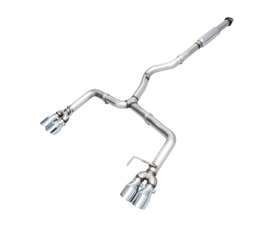 AWE Tuning Subaru WRX/STI VA/GV Sedan Track Edition Exhaust - Chrome Silver Tips (102mm)