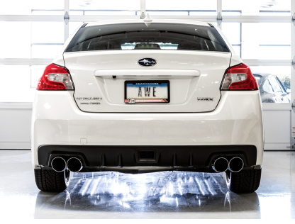 AWE Tuning Subaru WRX/STI VA/GV Sedan Track Edition Exhaust - Chrome Silver Tips (102mm)