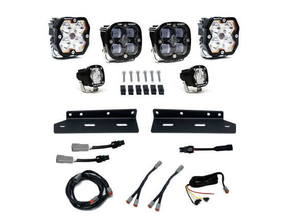 Baja Designs 21-25 Ford Raptor Squadron 2.0 Sport/S1 Fog Pocket Kit (Squadron SAE Fog) - Clear
