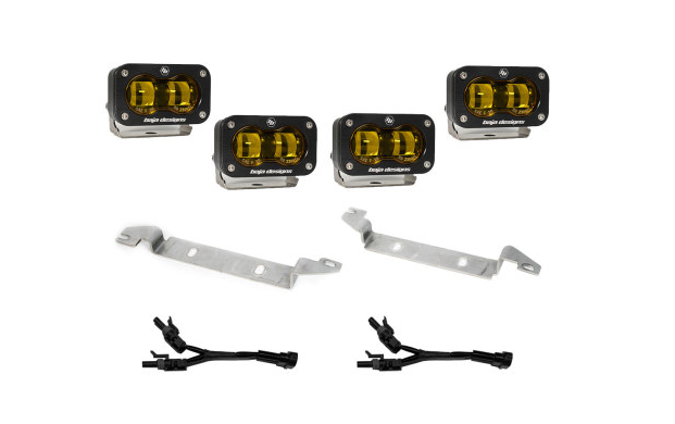 Baja Designs 2022+ Toyota Tundra S2 SAE OEM Fog Light Replacement Kit - Amber