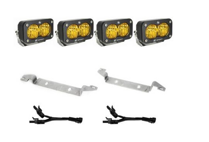 Baja Designs 2022+ Toyota Tundra S2 Sport Fog Pocket Kit - Baja Amber