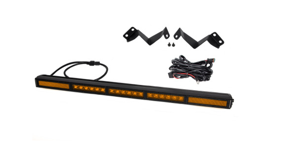 Diode Dynamics 16-21 Toyota Tacoma SS30 Stealth Lightbar Kit - Amber Combo