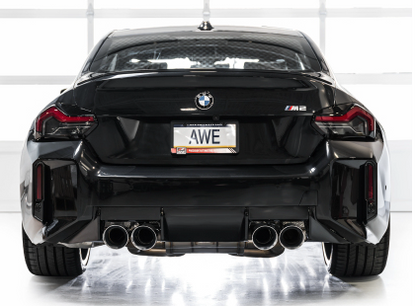 AWE Tuning 22-26 BMW G87 M2 Track Edition Exhaust - Chrome Silver Tips
