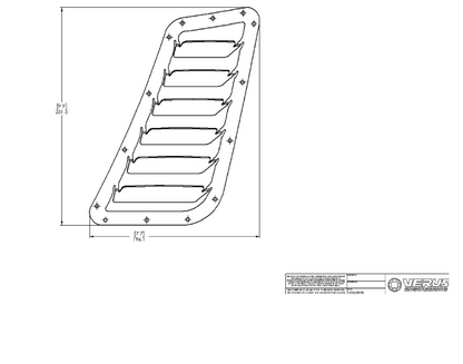 Hood Louver Kit - Mk7 Golf R/GTI